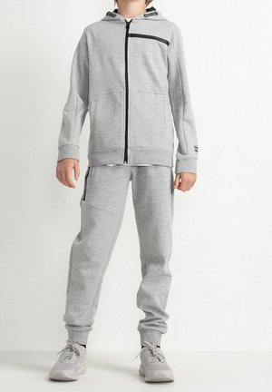 CUSTOM - Sweat zippé - light grey melee