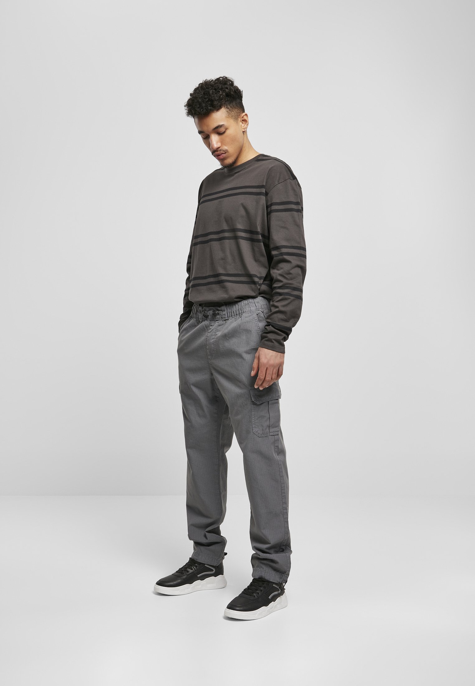 Urban Classics RIPSTOP - Pantaloni cargo - asphalt/grigio metallizzato -  Zalando.it