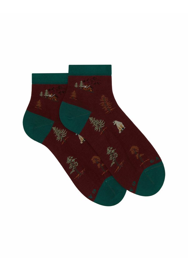 LOW-CUT WITH WOLVES IN THE FOREST MOTIF - Socken - ribes