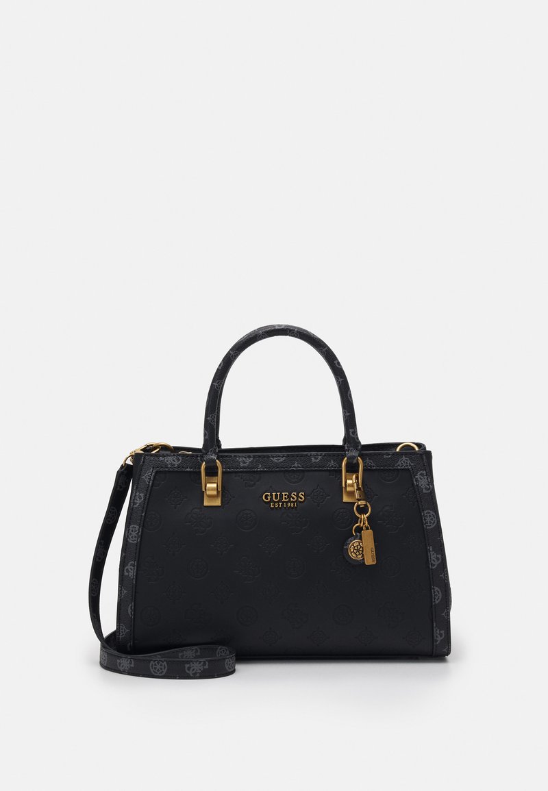 Damen Handtaschen | Guess ABEY GIRLFRIEND SATCHEL Handtasche blackout wash/schwarz - ST77711 Damen Handtaschen | Guess ABEY GIRLFRIEND SATCHEL Handtasche blackout wash/schwarz - ST77711