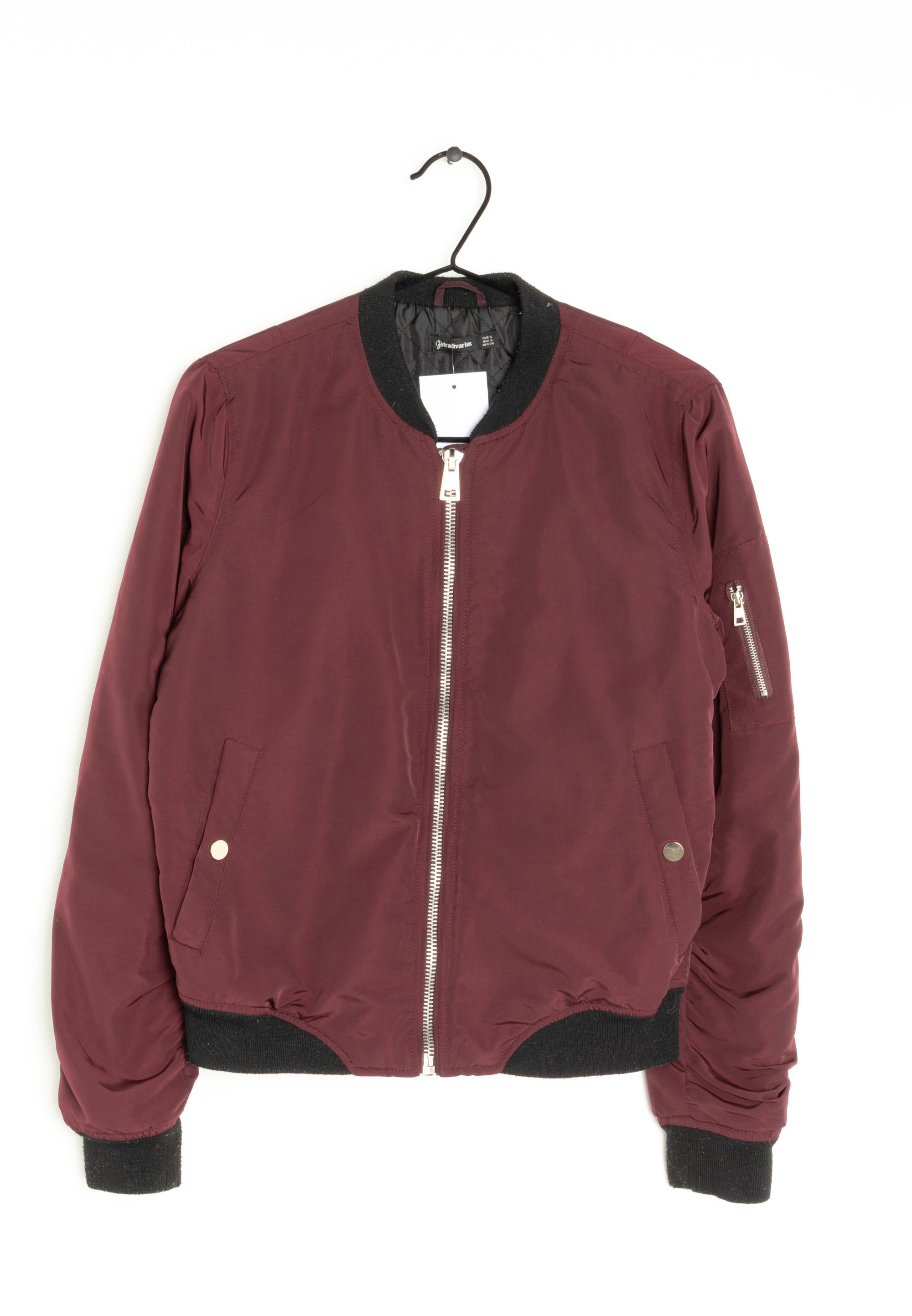 Stradivarius Bomber Jacket red/dark red (Pre-owned) Zalando