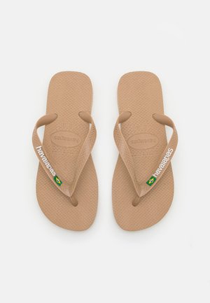 BRASIL LOGO UNISEX - Varvassandaalit - rose gold