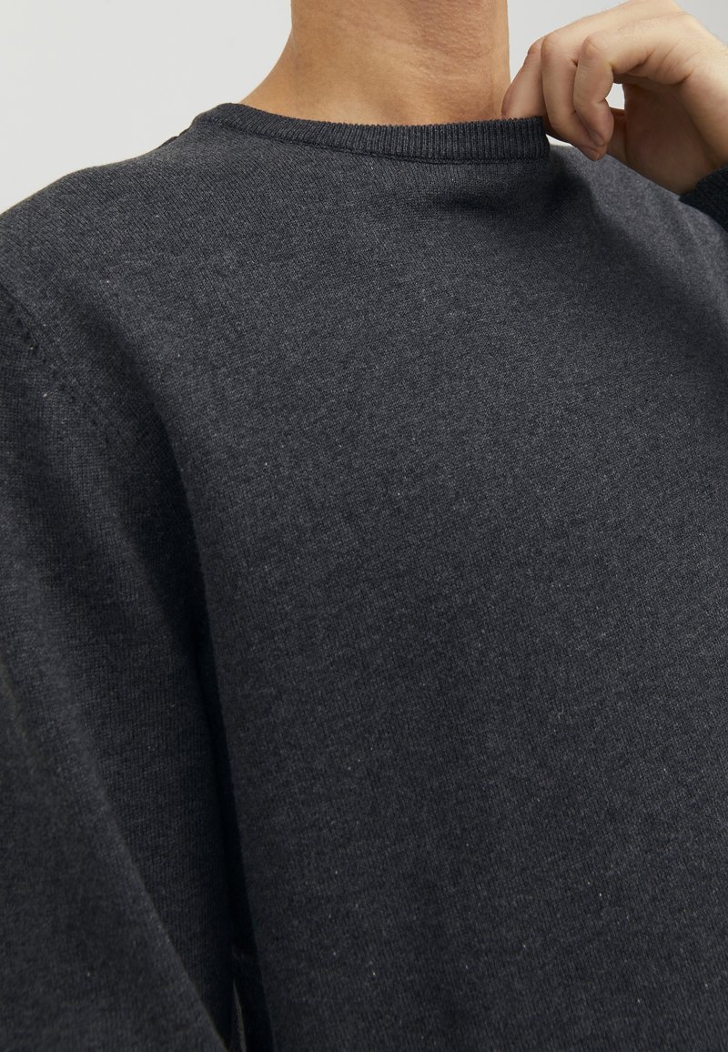 Jack & Jones Jjeglobe Knit Crew Neck Noos in Grey | MYER
