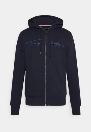 Sweater met rits - dark blue