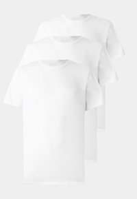 3 PACK BASIC CURVED HEM - Camiseta básica - bright white