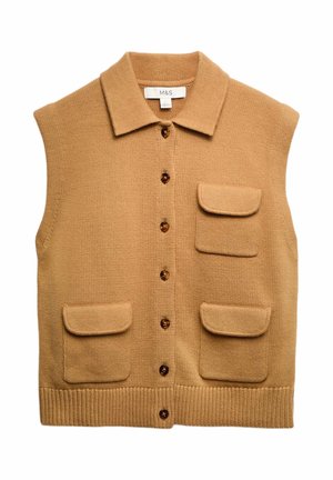 RICH POCKET - Weste - dark sand