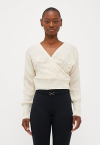 ONLY Petite ONLNINA V NECK - Vesta - pumice stone