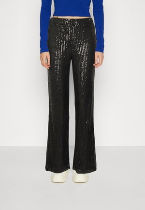 ONLGOLDIE WIDE PANT - Trousers - black