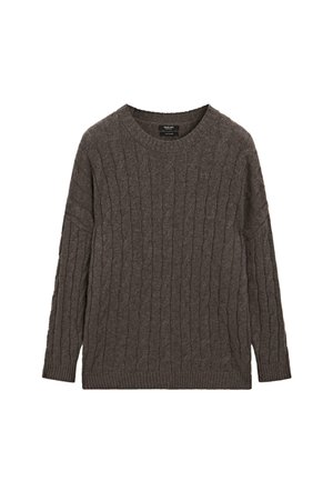 CABLE-KNIT  - Strickpullover - dark grey