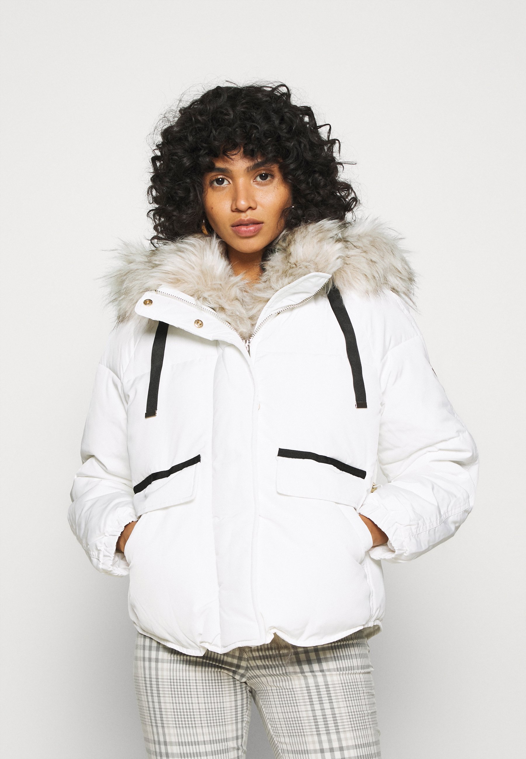 River Island Vinterjakke cream Zalando.no River Island Vinterjakke dusty pink Zalando.no