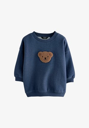 Next CREW NECK - Sudadera - navy blue bear