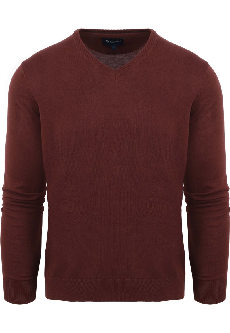 Suitable RESPECT - Trui - bordeaux rood