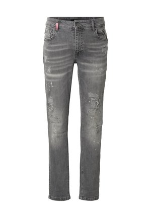 2Y Premium, Sirgete säärtega teksad - washed grey