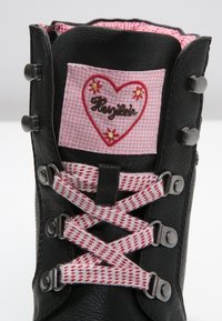 Anna Field Šněrovací kotníkové boty - black