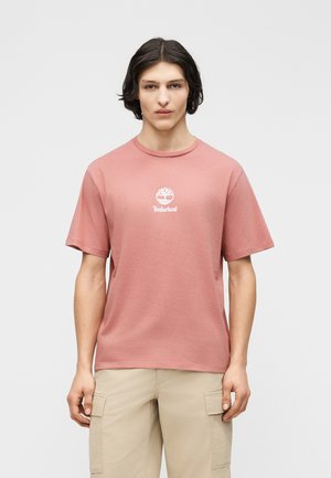 STACK LOGO SHORT SLEEVE TEE - T-shirt imprimé - ash rose