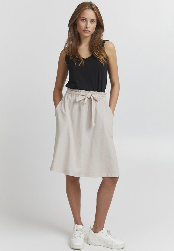 OXLERKE - A-line skirt - oatmeal2