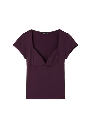 Stradivarius, T-shirt imprimé - purple