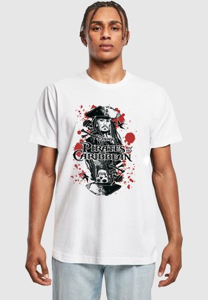PIRATES OF THE CARRIBEAN - JACK SPARROW - Print T-shirt - white