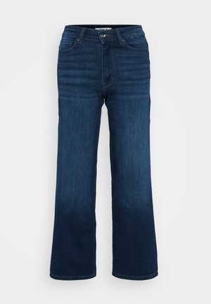 ONLY Petite ONLMADISON BLUSH WIDE - Wide leg - dark blue denim