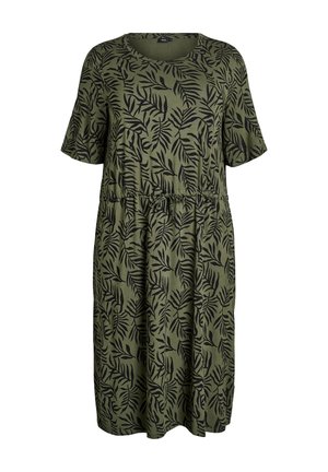 Jersey dress - thyme w leaf