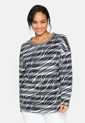 Long sleeved top - schwarz bedruckt