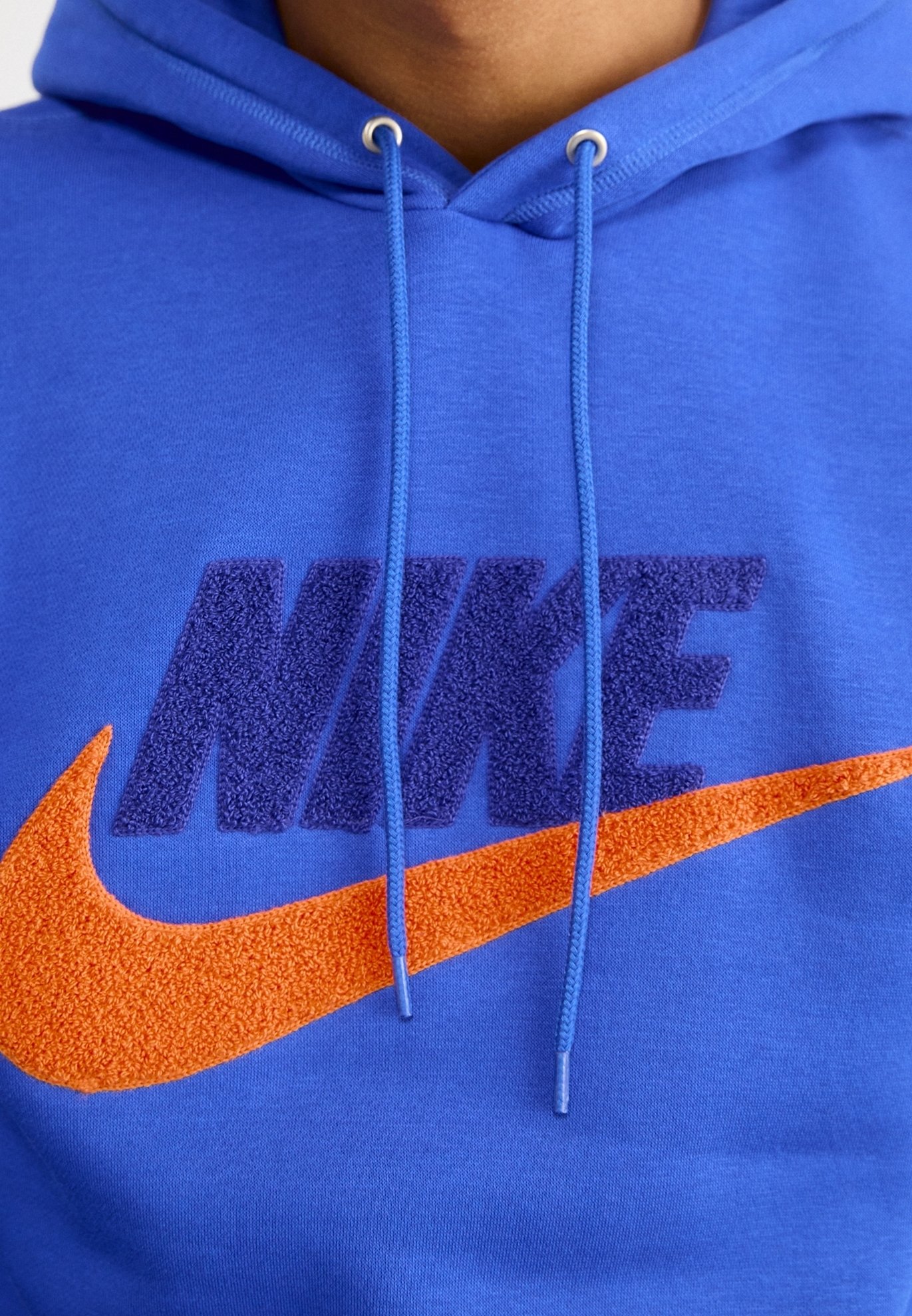 orange and blue nike hoodie