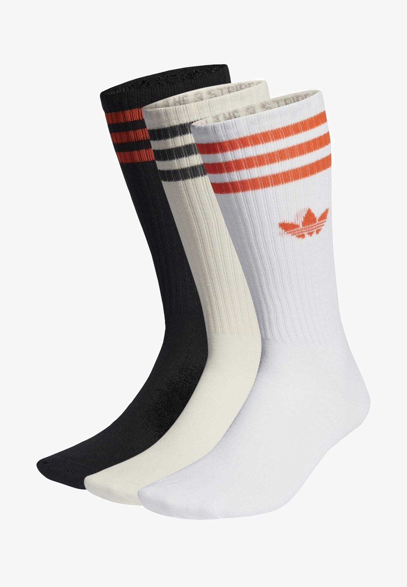 adidas Originals HIGH CREW SOCK UNISEX 3 PACK - Zoknik - white/white/black