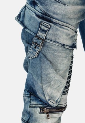 Cipo & Baxx, HERREN  HOSE STONEWASHED - Jeans Tapered Fit - blau
