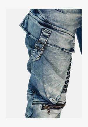 Cipo & Baxx, HERREN HOSE STONEWASHED - Jeans Tapered Fit - blau