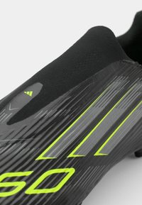 adidas Performance F50 LEAGUE LL FG/MG - Fußballschuhe für festen Untergrund - core black/iron metallic/lucid lemon