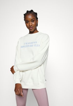 LIFESTYLE OVERSIZED GRAPHIC CREW - Sweatshirt - coconut milk