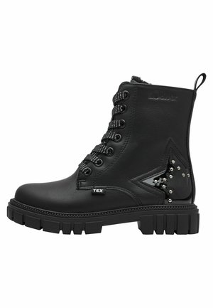 Lace-up ankle boots - black