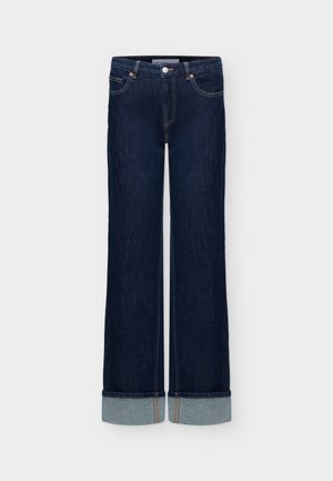 Vero Moda, VMALLISON FOLDUP JEANS  - Дънки с прав крачол - dark blue