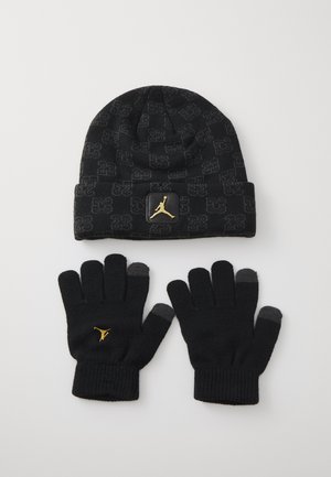 Jordan JAN MONOGRAM BEANIE UNISEX SET - Kootud müts - black