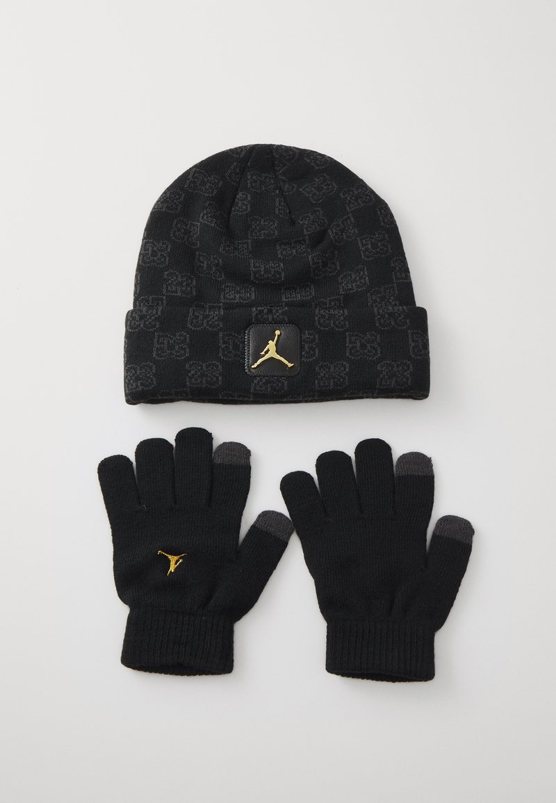 Jordan JAN MONOGRAM BEANIE UNISEX SET - Kootud müts - black