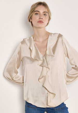 Apricot TEXTURED RUFFLE - Bluse - cream