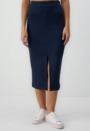 Jimmy Key HIGH WAIST STRAIGHT CUT MIDI - Kokerrok - dark blue