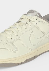 Χαμηλής κορυφής sneaker Nike σε εκρού και γκρι χρώμα με κορδόνια, περforations στο μπροστινό μέρος και ορατό λογότυπο Nike swoosh στην πλαϊνή όψη.