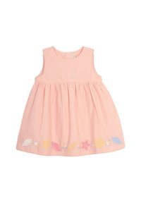 JoJo Maman Bébé SEASHELL EMBROIDERED REGULAR FIT - Denní šaty - coral pink seashell