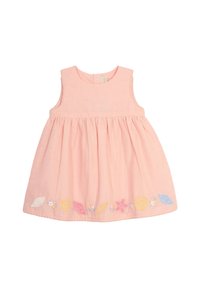 JoJo Maman Bébé SEASHELL EMBROIDERED REGULAR FIT - Jurk - coral pink ...