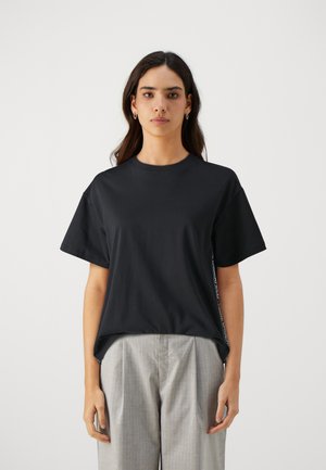 KARL LAGERFELD LOGO TAPE - T-shirt med print - black