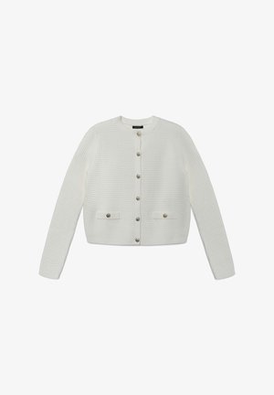 Calliope Strickjacke - bianco lana