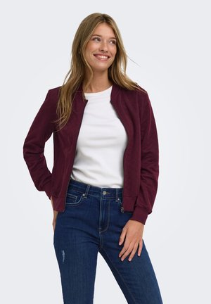 ONLY, ONLJOYCE L/S BOMBER SWT NOOS - Mikina so zipsom - fig