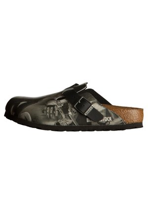 BOSTON - Pantolette flach - black