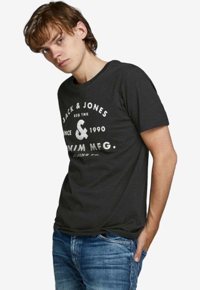 Zalando Jack And Jones T Shirt Herren Jack & Jones T-Shirt print - black/schwarz - Zalando.de