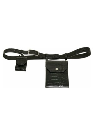 Urban Classics CHAIN IMITATION BELT UNISEX - Belt - black/silver-coloured/black