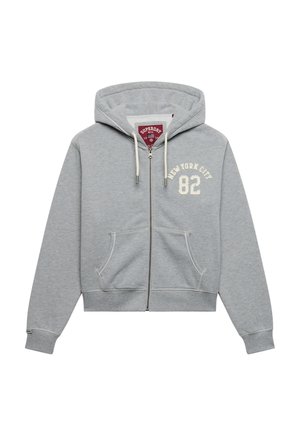 Superdry & Co, ATHLETIC ESSENTIAL RELAXED CROP, ciemnoszary