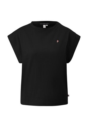 QS, MIT STICKEREI - T-shirt basic - schwarz