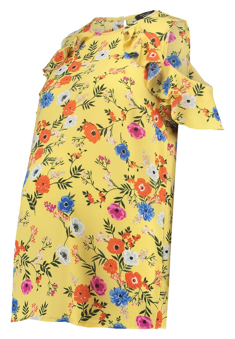 New Look Maternity T-shirt print geel