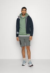 CMP MAN JACKET ZIP HOOD - Softshell dzseki - blue/cemento